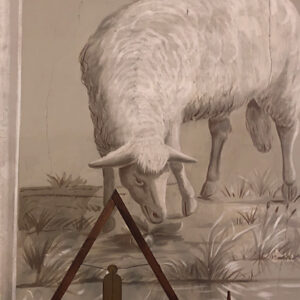 Lamb Grazing mural by Philip Butler, 1859